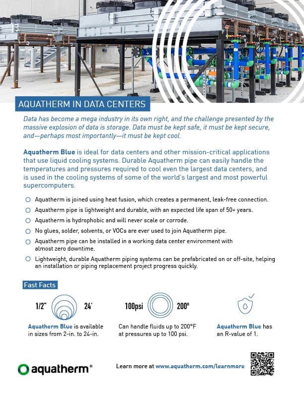Aquatherm in Data Centers